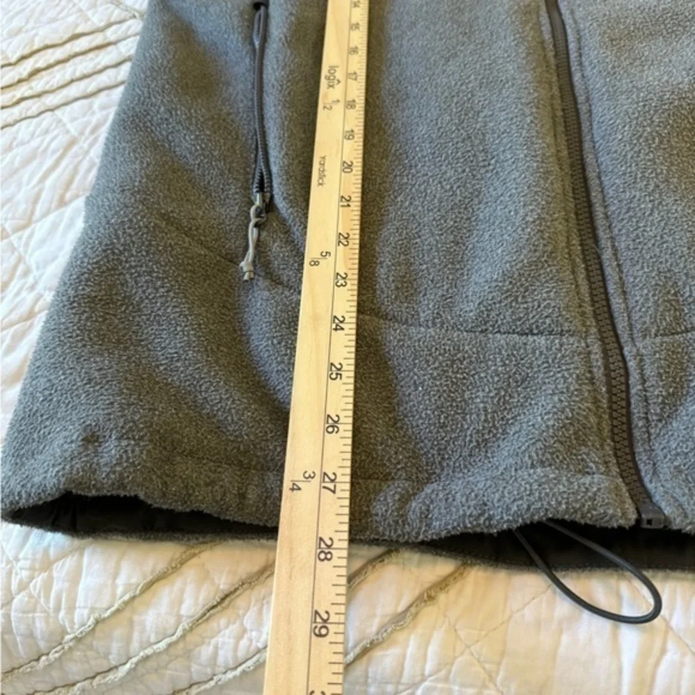 The North Face Men's F14 Black & Gray Long Sleeve Full‎ Zip Fleece Jacket Size L